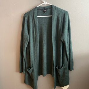 Torrid dark green cardigan
